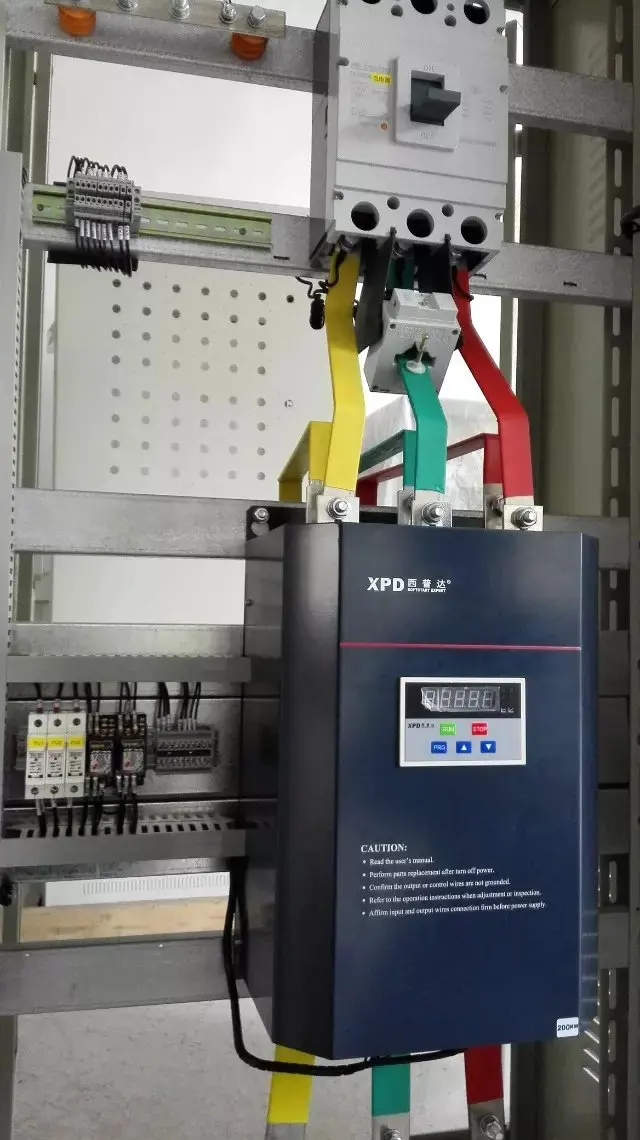 Soft starter for air compressor 3 HP/5 HP/7.5 HP/10HP/20HP/100HP Frequency Built in Bypass Motor 3 phase 50HZ 60HZ soft start