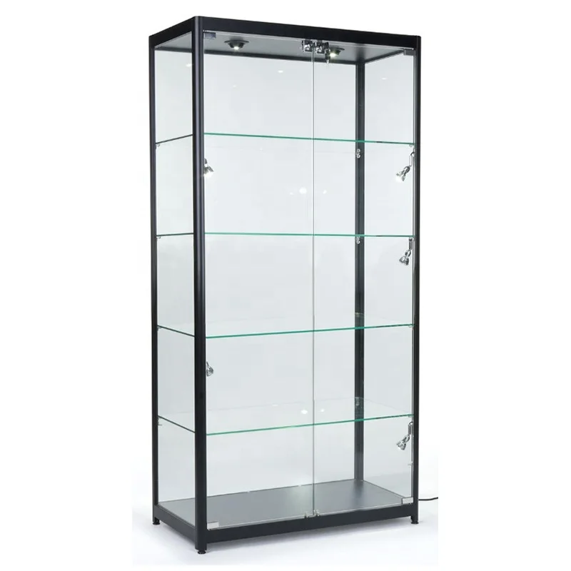Wholesale metal frame display case for retail shops