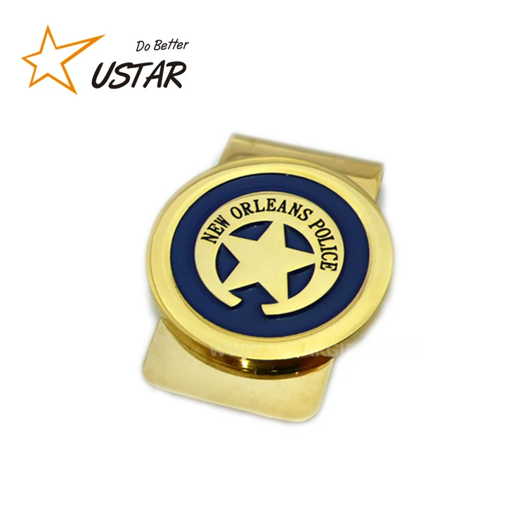 
Hot selling cheap custom metal golf blank men money clip hat clip with logo 