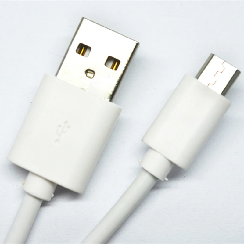 Высококачественный оптовый провод для передачи данных/Круглый micro usb-кабель для зарядки белого цвета
