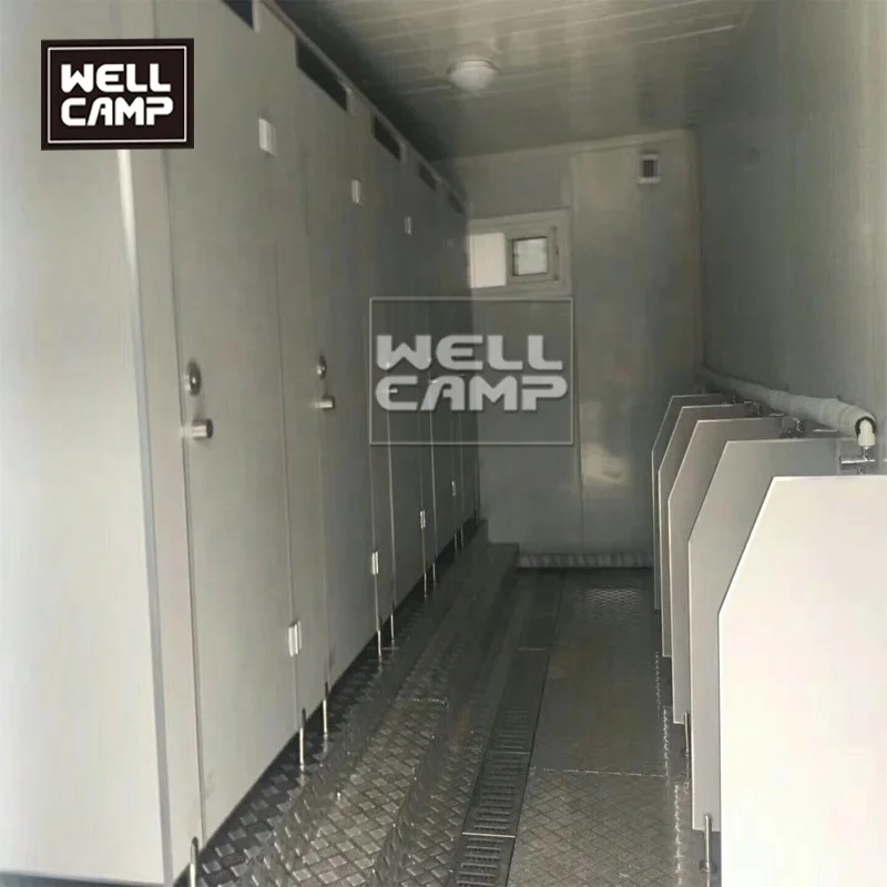 Wellcamp container wash room flat pack container bathroom manufactured mobile homes for sale