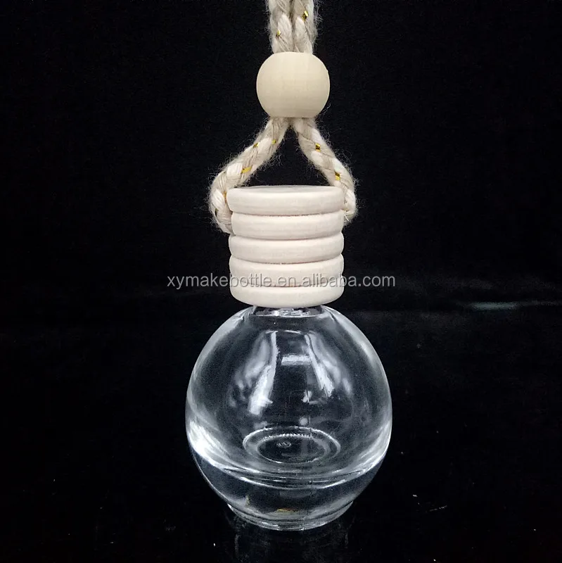 hello kitty hanging car perfume bottle with wood cap