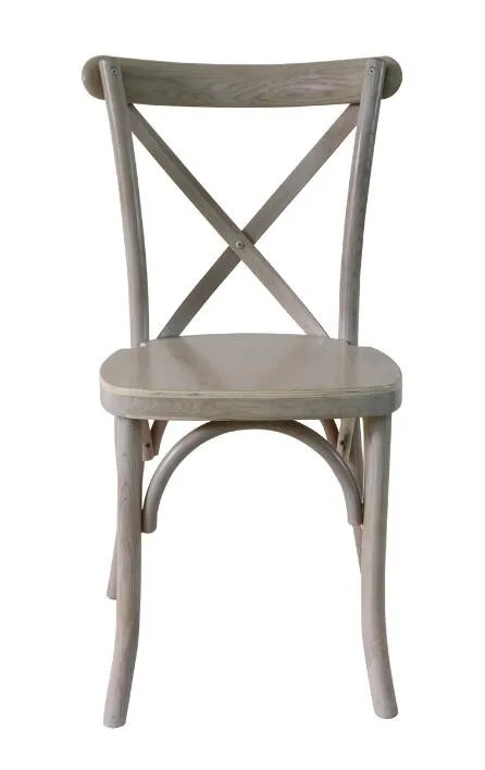  Стул Из Каштанового Дерева с перекрестной спинкой