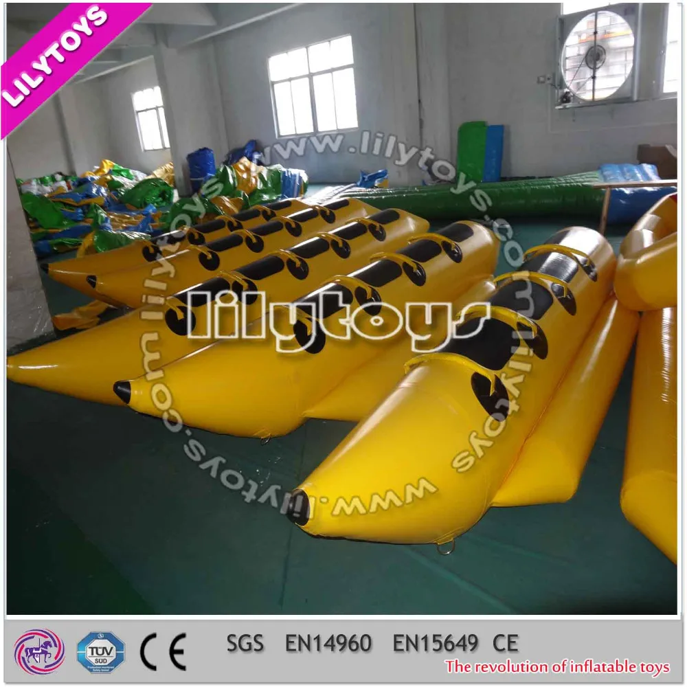 sea aqua park inflatable water banana floating boat for sale