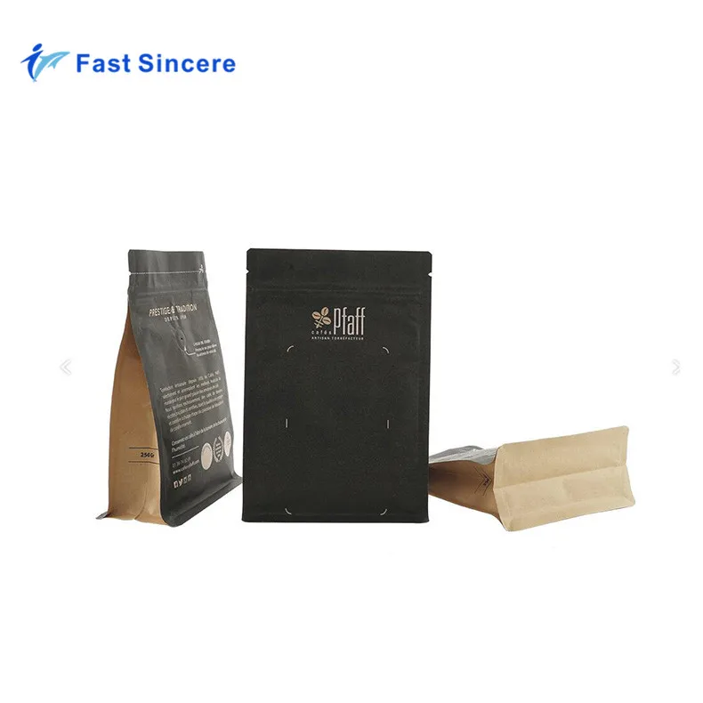 Recycle Roasted Square Bottom Coffee Bean Packaging Bag