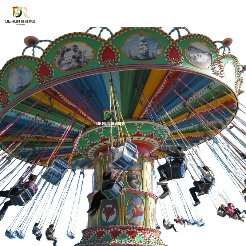 China Manufacture 360 Degree Rotation Amusement Park Flying Chair Swing Used Rides