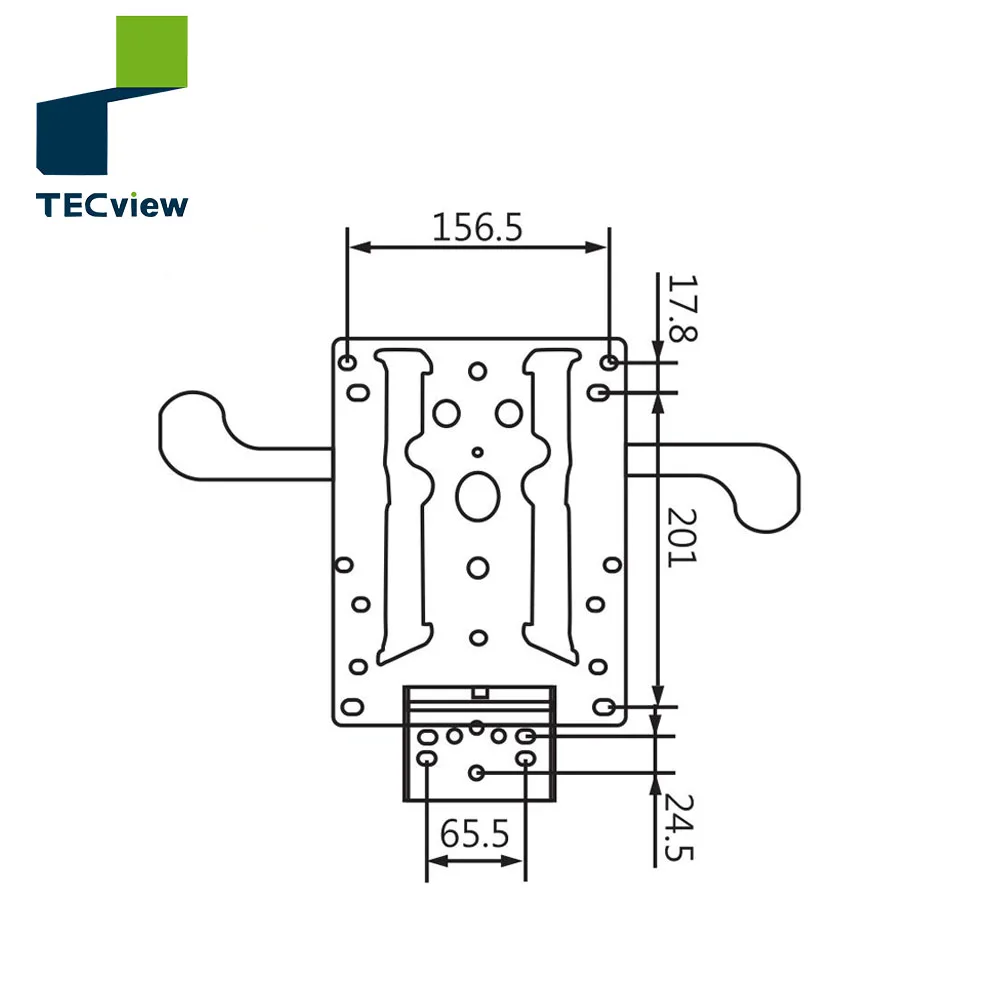 Split Tilted swivel locking safety function recliner chair mechanism parts for office chair with Seat back adjustment