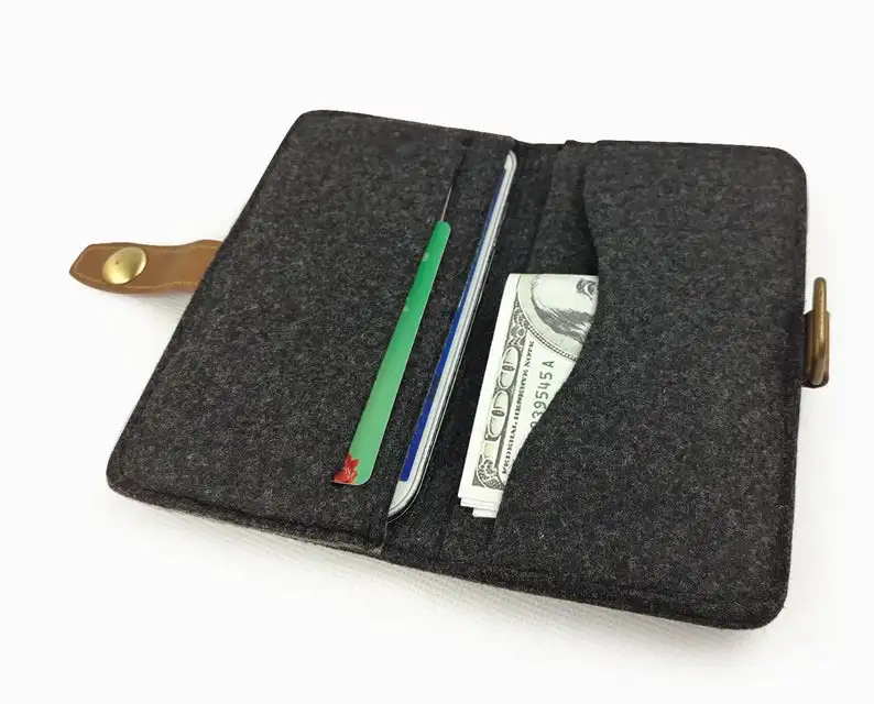 Wool Felt Wallet Pouch Bag and Card Holder felt coin purse coin pouch