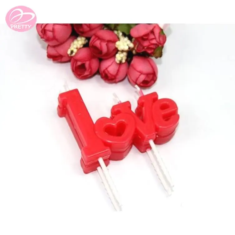 Crazy selling custom printing lovely heart shape candles