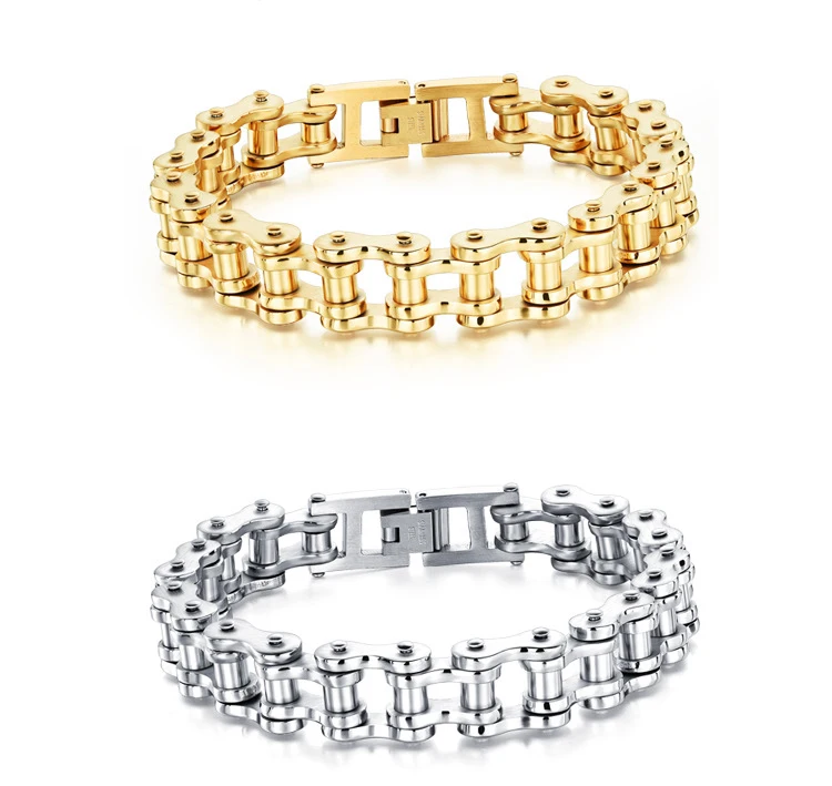 stainless steel italian 24k gold plated bracelet designs for men