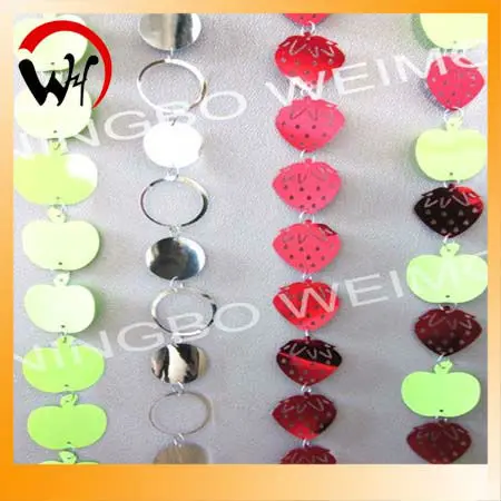 
Hot selling fashional PVC sequin bead curtain shop decoration 