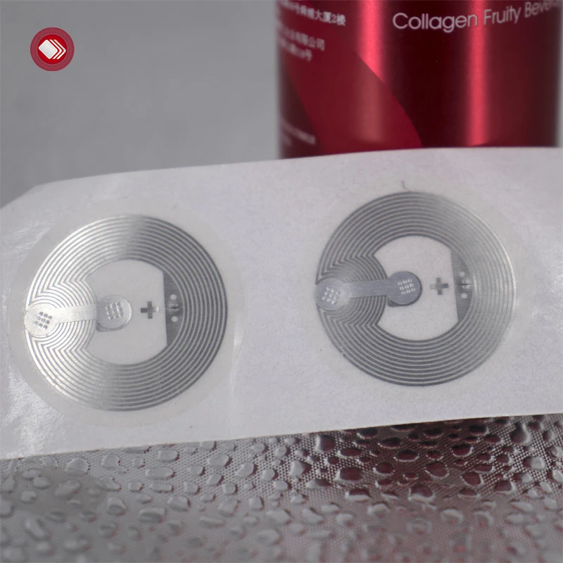 Custom 13.56mhz Nfc  213 215 216 Hf Rfid Wet Dry Inlay Access Control Card PET Coated Paper