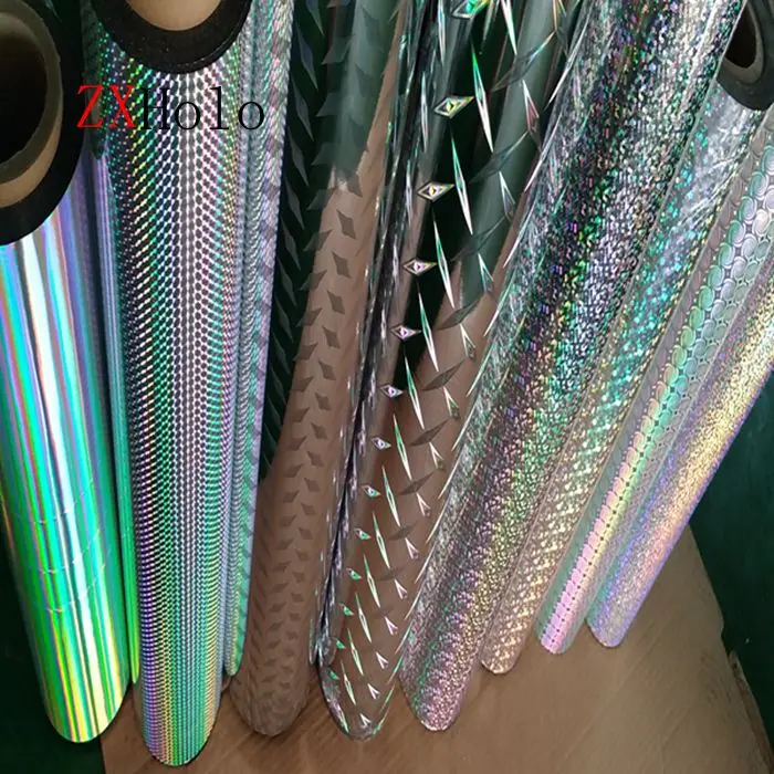 Hot Sell Seamless Pillar of Light PET & BOPP Holographic Lamination Film For Make Paper Board