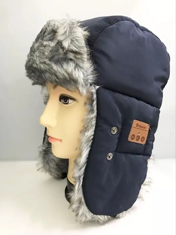 Custom wireless musical trapper bluetooth beanie hat with headphone function