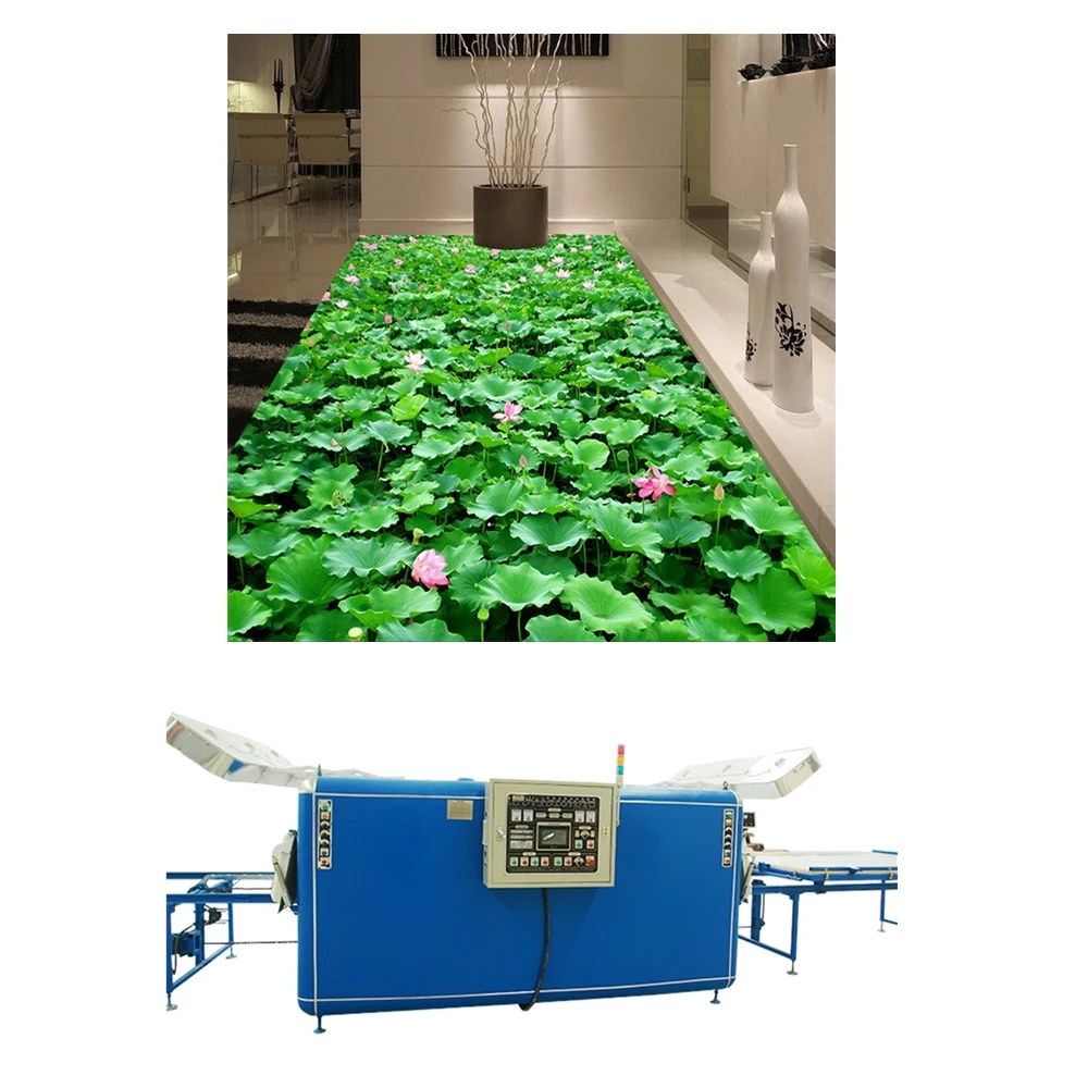 China supplied automatic glass brick making machine for 3D effect image floor tiles