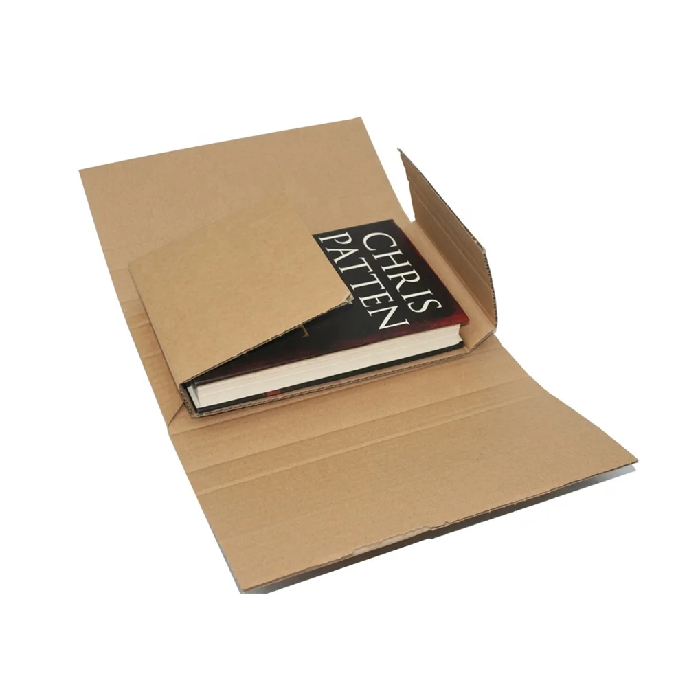Corrugated paperboard shipping mailing box for book CMYK print book mailers cardboard