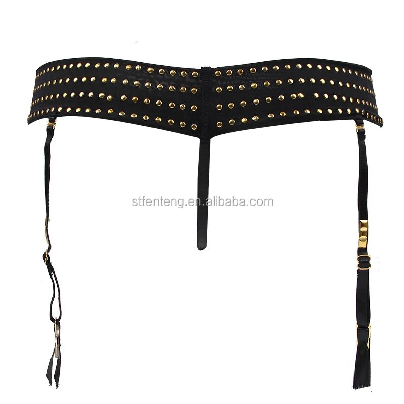 Popular ladies G-string sexy womens hot black transparent panties leather