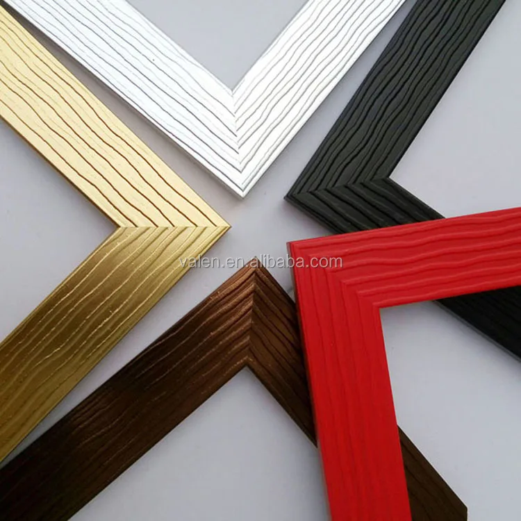 J04583 series classic antique mdf plastic painting picture frame moulding