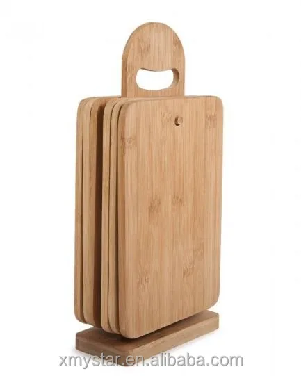 
Natural bamboo cutting board cheese board 7pcs sandwich board 