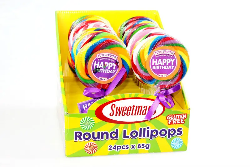 85g round shape lollipop