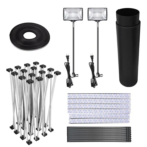 Портативный алюминиевый ПВХ изогнутый всплывающий дисплей для рекламы торговой выставки рекламных акций