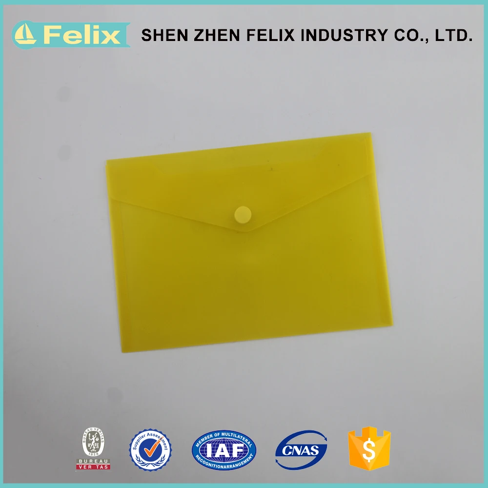 Wholesale PP Filing Products , Plastic Envelope File Folder