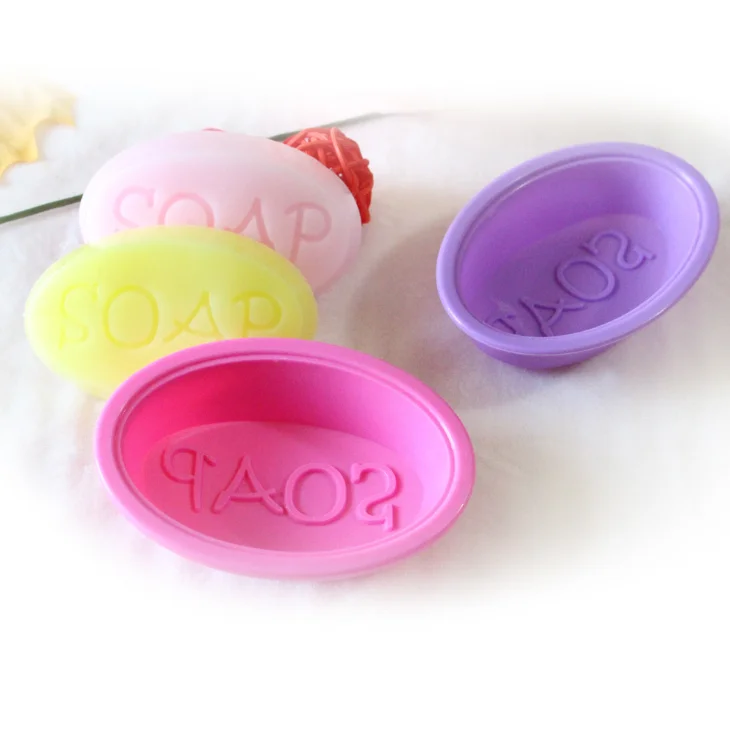 A Single Ellipse Soap Mold Food Grade DIY Silicone Soap Mold Cooking Tools For Kitchen homemade