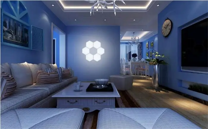 Led Ceiling Down Light Factory Direct Selling 12W Hexagon Ultra Slim Surface Mounted Hexagon Wall Ceiling Lamp 3000-6000k CN;GUA