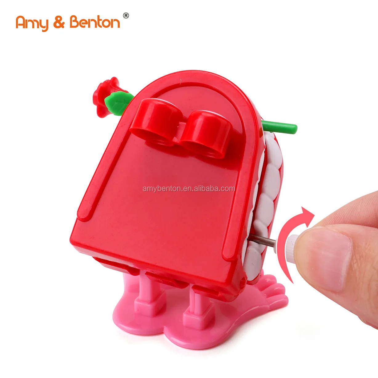 Hot Sale Party Favour Valentine day sets plastic Wind Up Jump-eye teeth