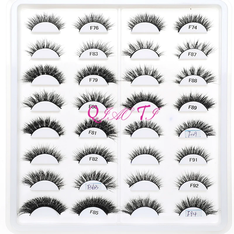 High Quality Custom Package Eye Lash Book Hand Made Mink Fur 50 Pairs Natural Soft 14MM-17MM Pure Handmade Accept CN;ZHE