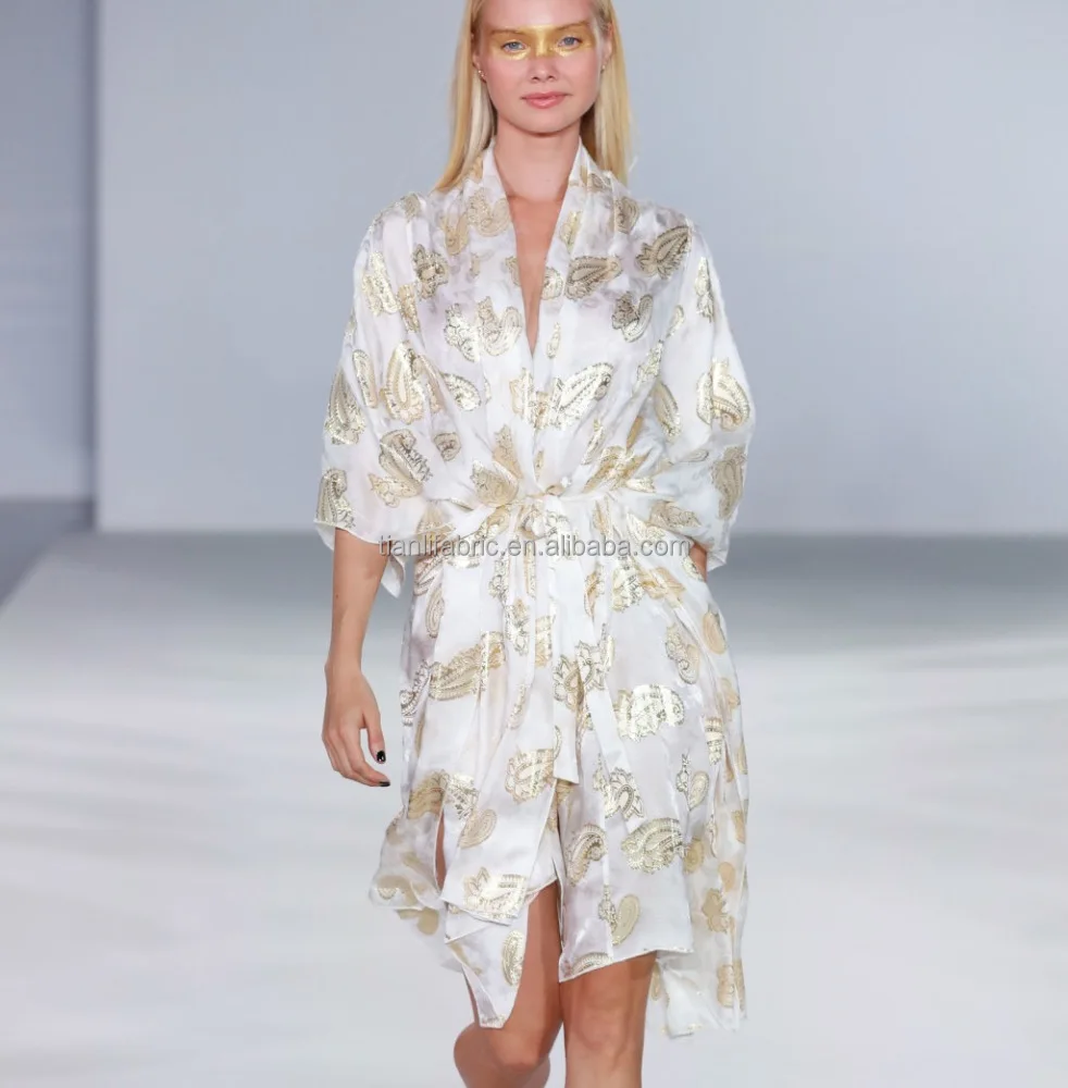 
HOT SEDA Special Silk Paisley Fabric with Glitter Metallic Lurex TL40907 