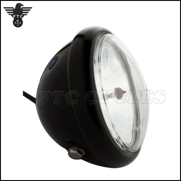 Side Mounting Classic Vintage Motorcycle Headlight for Harley Sport Bike