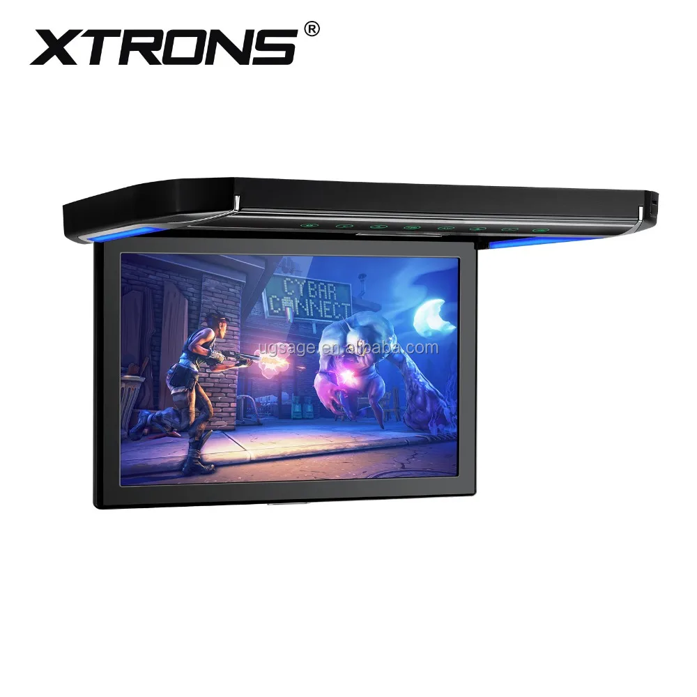 XTRONS 1280X800 кондиционная система контроля 12-дюймовый автомобильный TFT ЖК-монитор поддержки Телевизор с поддержкой USB SD карт памяти
