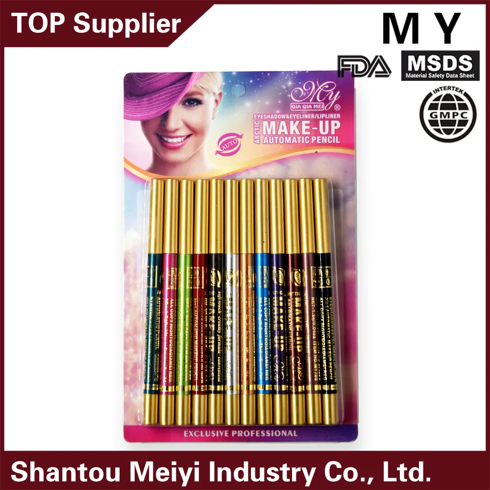 waterproof eyeliner,auto pencil of eyeliner,Long-lasting multi-color eyeliner MY702