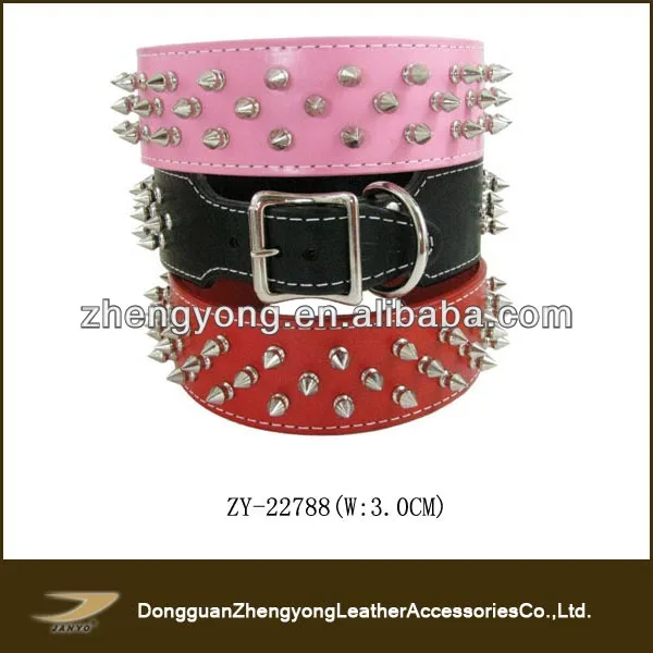новый стильный шипами стад кожаный ошейник, всплеск воротники для собак
