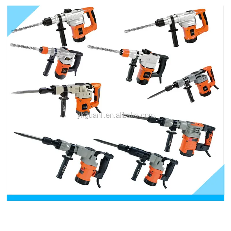 China hammer drill electric demolition hammer/jackhammer/breaker hammer power tools with aluminum housing