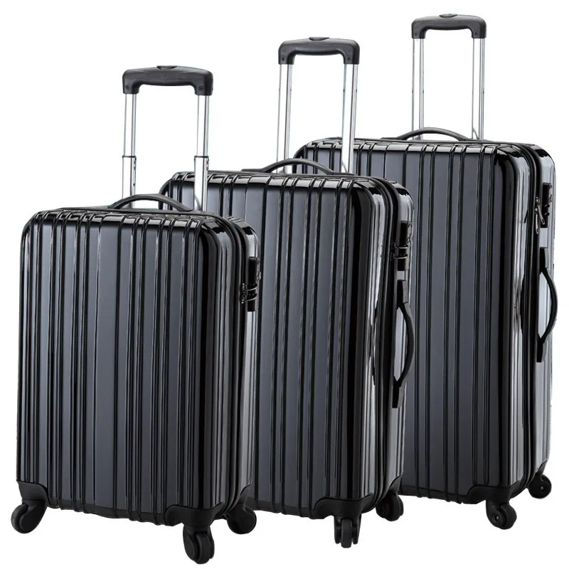 shiny 20 24 28 inch polycarbonate PC hard urban luggage GSP Indonesia factory