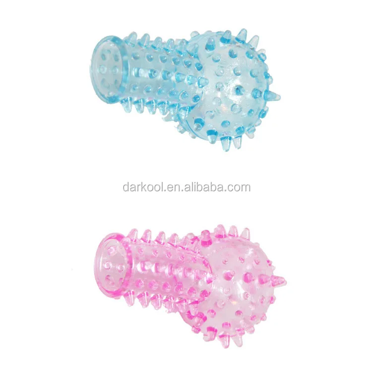 DL-121/Wholesale sex toys for men/women,soft rubber finger sleeve massage