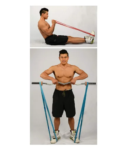 Wholesale latex 5 levels rubber loop resistance band, stretch loop bands, comfortable elastic resistance band