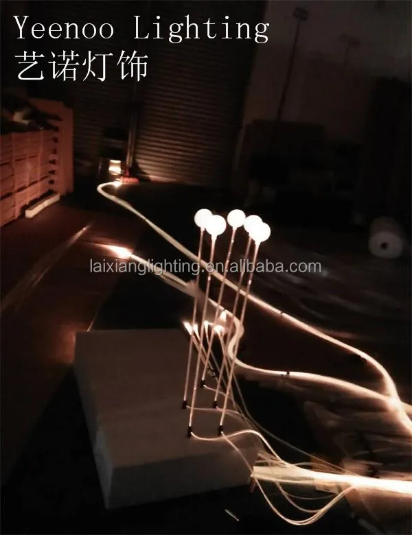 1.0mm fiber cable 45w RGB color change LED plastic bubl landscape lamp
