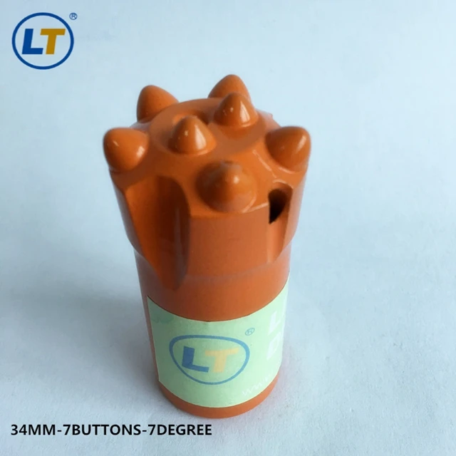 High quality 34mm taper drill button bit for Quarry drilling