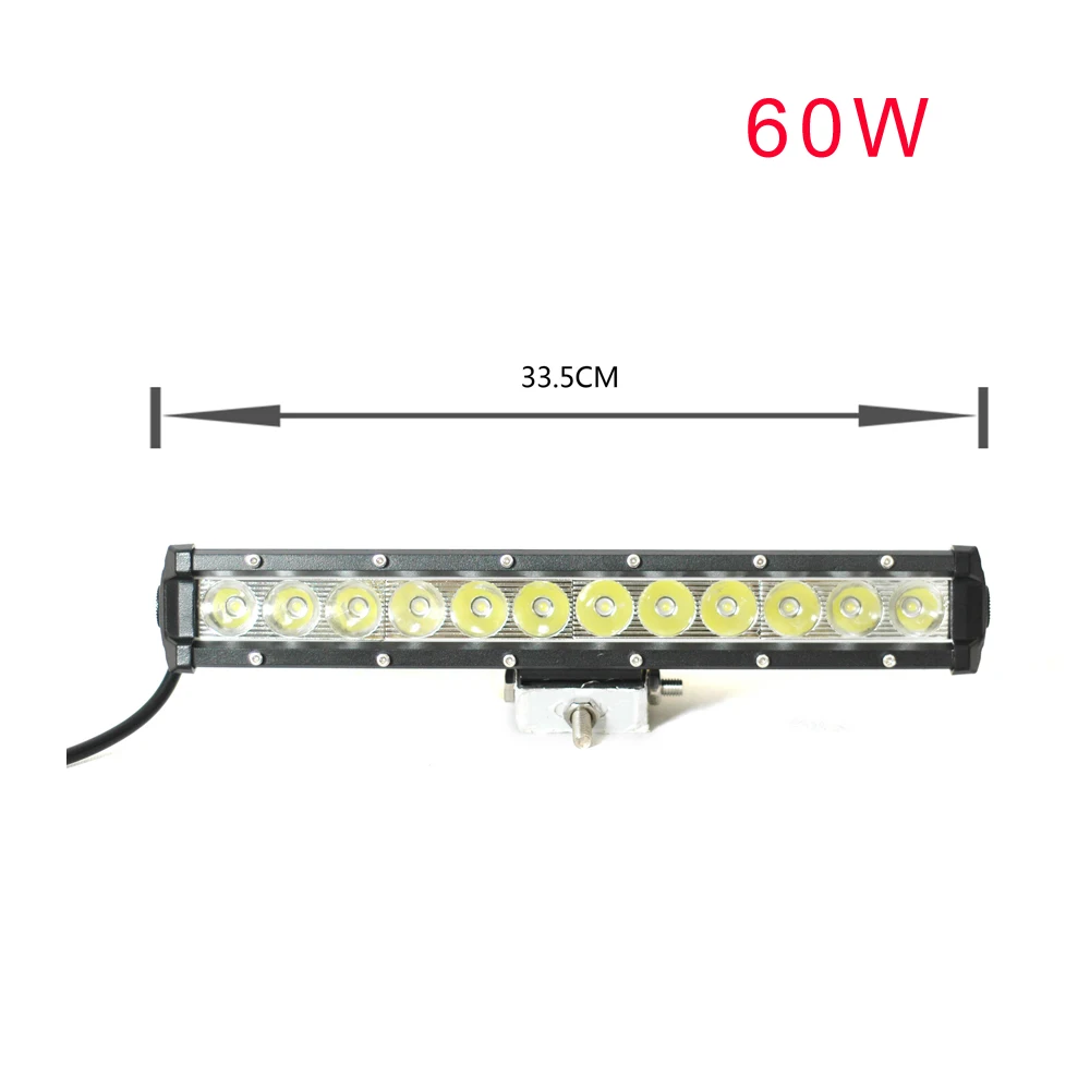 NBYC LED 30W 60W 120W 6000K Горячая Распродажа внедорожник дальнего света автомобиля грузовика светодиодная световая балка