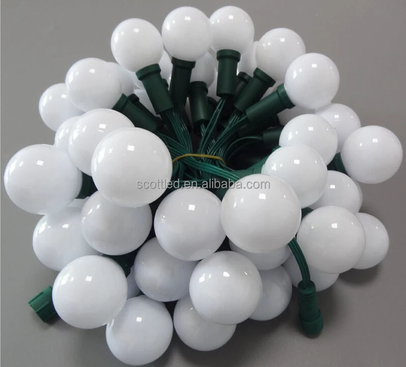 Лидер продаж! Рождественская Светодиодная лампа с шарами, уличные пиксельные светильники ws2811 по 50 шт./струна 12 В