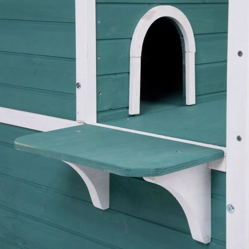 Weatherproof Cat Outdoor House Shelter Pen Kennel Enclosure With Sunroof Wooden cat cage