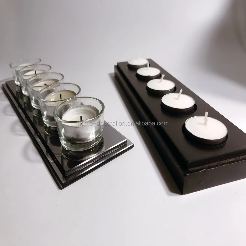 5 infinity glass cube mood light with wooden base