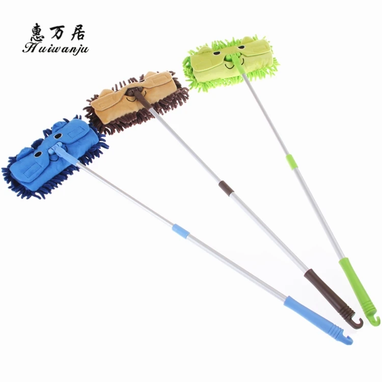 Microfiber Chenille Mini Cartoon Floor Cleaning Microfibre Mop With Telescopic Handle