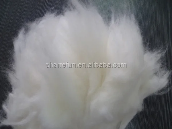 Spiky  Angora Rabbit Fibre Natural white with high quality