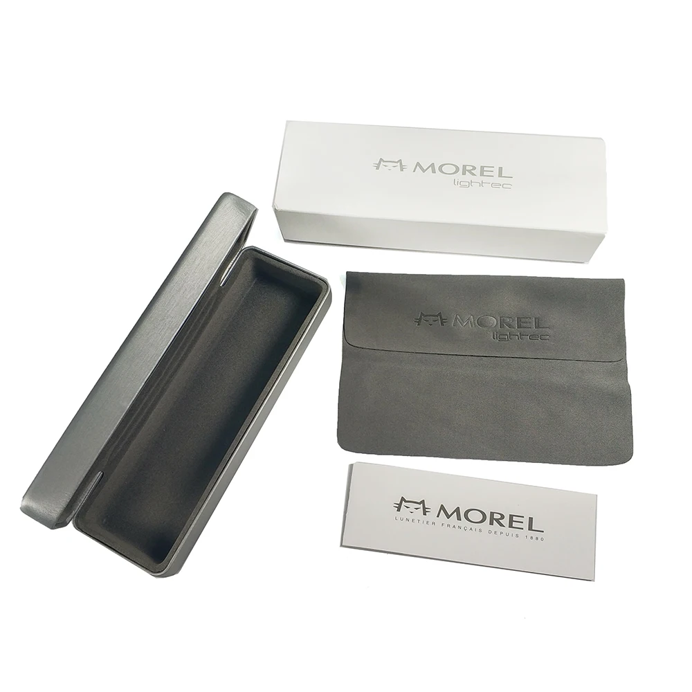 Iron gray metal glasses case,high quality sunglasses eyeglasses case box jewelry box with pouch