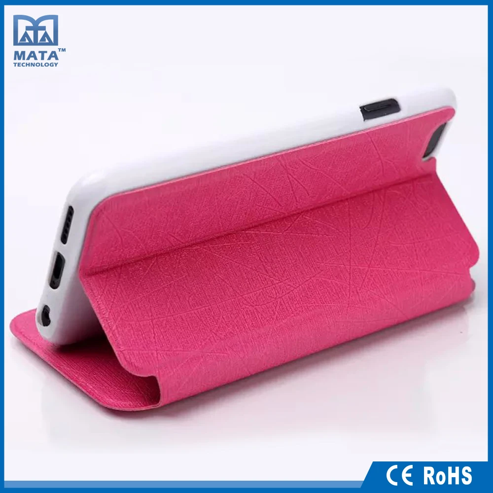 OEM Раздвижные Конструкции Смарт PU Кожаный Чехол для iPhone 6