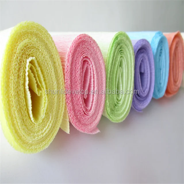 
flowers packing wholesale solid color crepe paper 